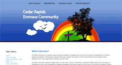 Desktop Screenshot of cedarrapidsemmaus.org